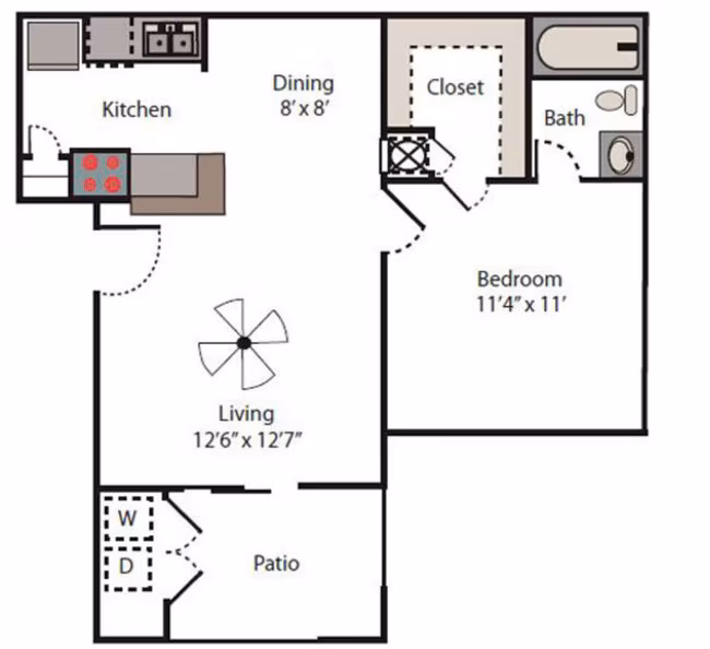 Unit 0402 1007 floor plan